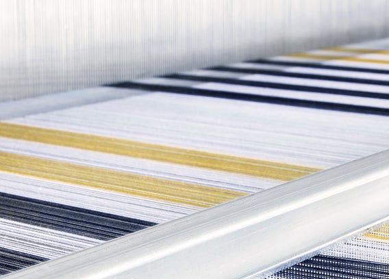Stäubli weaving preparation solutions assure an optimized workflow in the weaving mill - they include drawing in, tying, warp leasing and harness storage transport solutions.