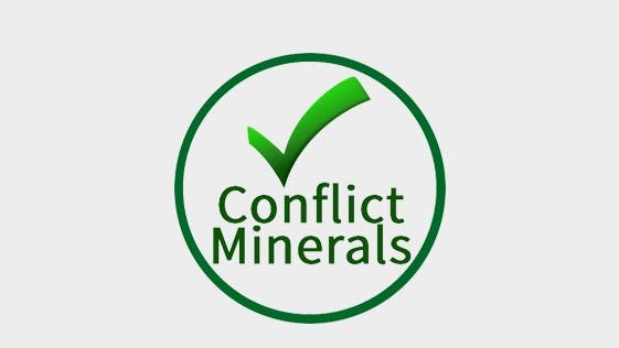 Teaser image with logo for the download center about conflict minerals certificate