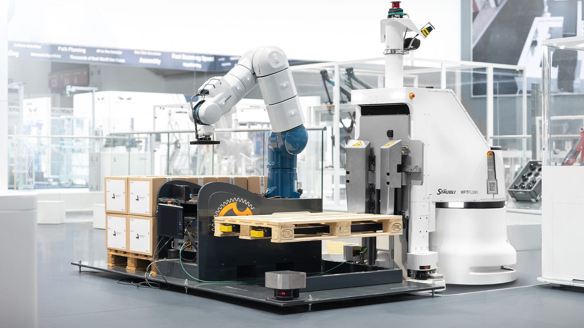 TX2 touch POWER cobot at automatica booth 2022