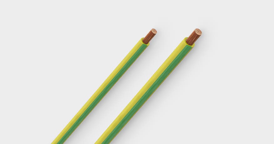 Product image with special wires for potential equalization FLEXI-S, POAG-HK