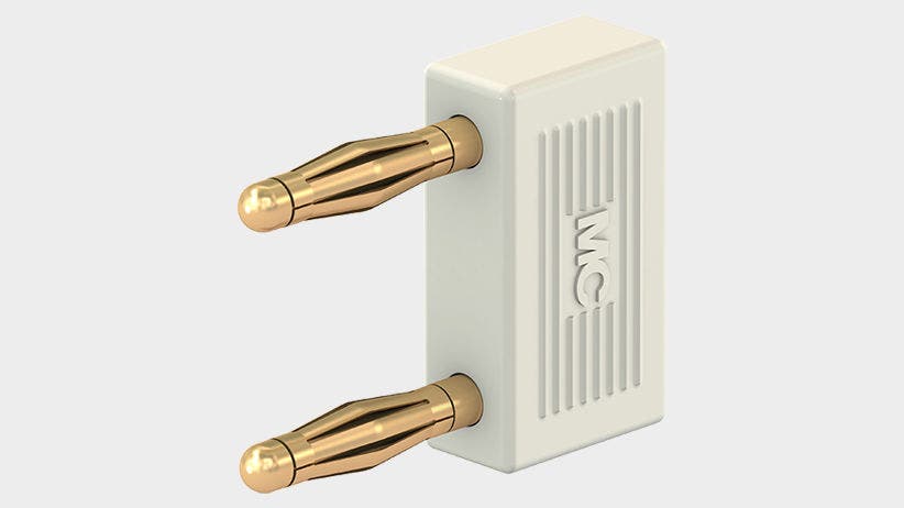 Insulated, Ø 2 mm, made of brass, one piece and with spring-loaded MULTILAM.