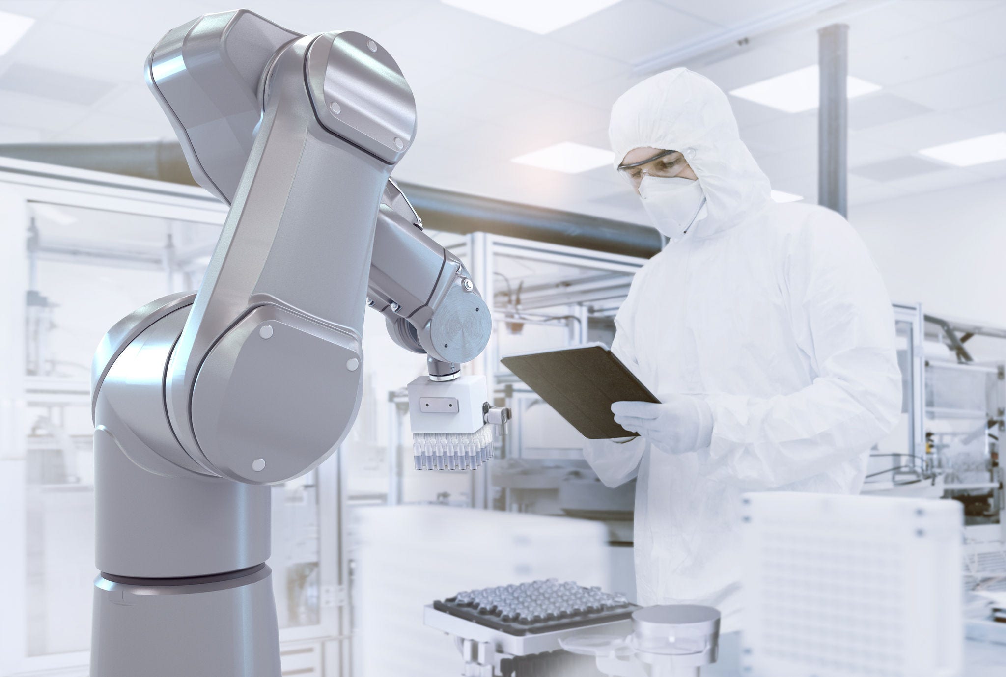 Industrial robots for pharma technology and drug manufacturing