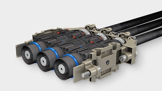 Product image with modular power connector MPC, dedicated to rolling stock system