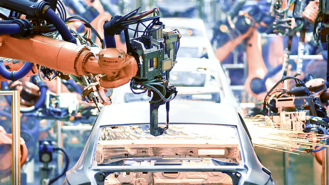 The arm of a car production line; Shutterstock ID 732734518; purchase_order: Braun, Corina