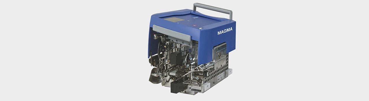 The MAGMA warp tying machine is suitable for coarse and technical yarn types.