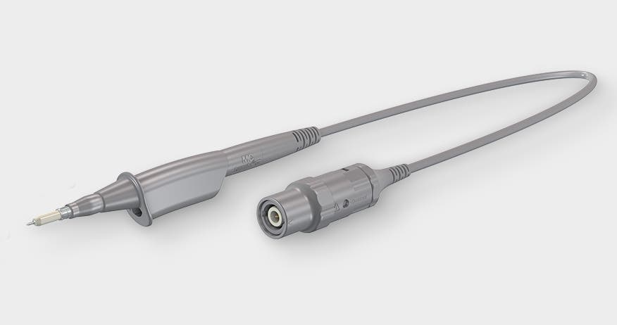 Product image with touch-protected passive oscilloscope probes Isoprobe II
