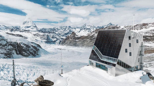 BIPV solar system in high elevations.