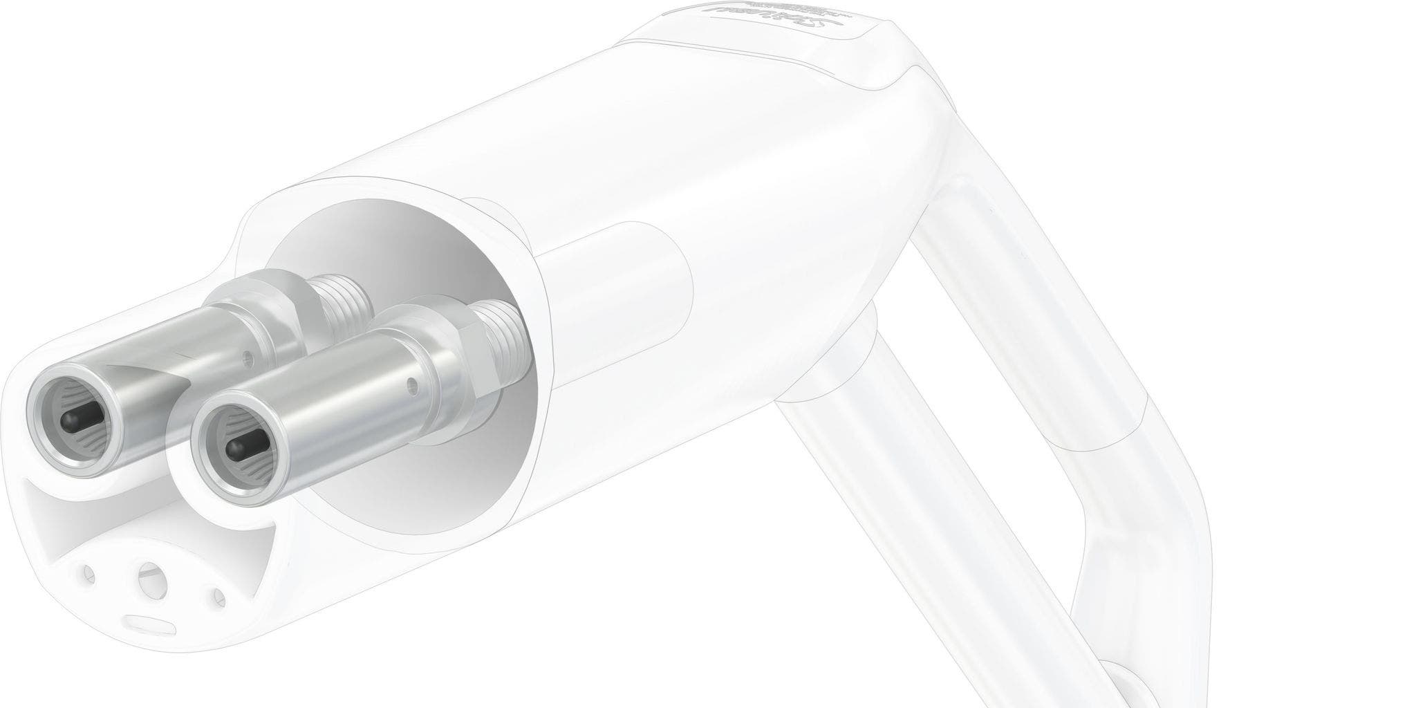 North American Charging Standard (NACS) connector with electrical contacts 