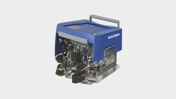 The MAGMA warp tying machine is suitable for coarse and technical yarn types.
