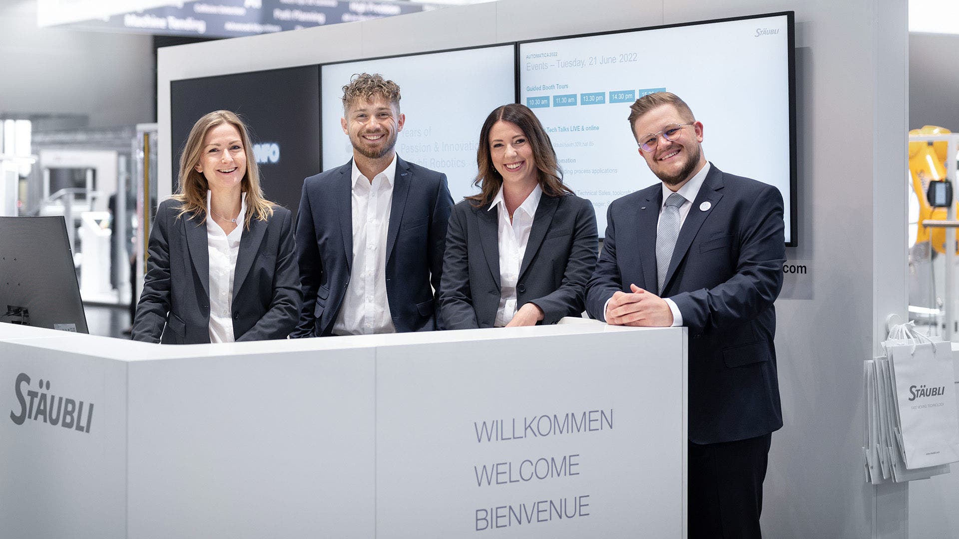 welcome at automatica 2022 team
