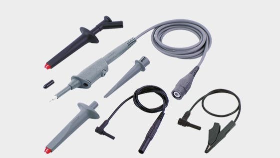 Teaser image with SET Isoprobe II – 10:1 HS, test probe set with an extensive range of accessories, suitable for users like electric power engineers who carry out measurements directly on the mains.