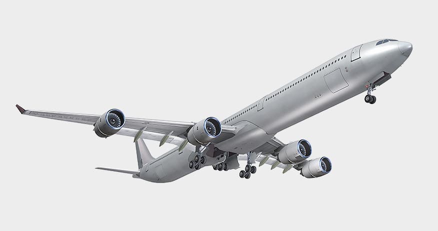 Product image with aeroplane A340, dedicated to the CombiTac system