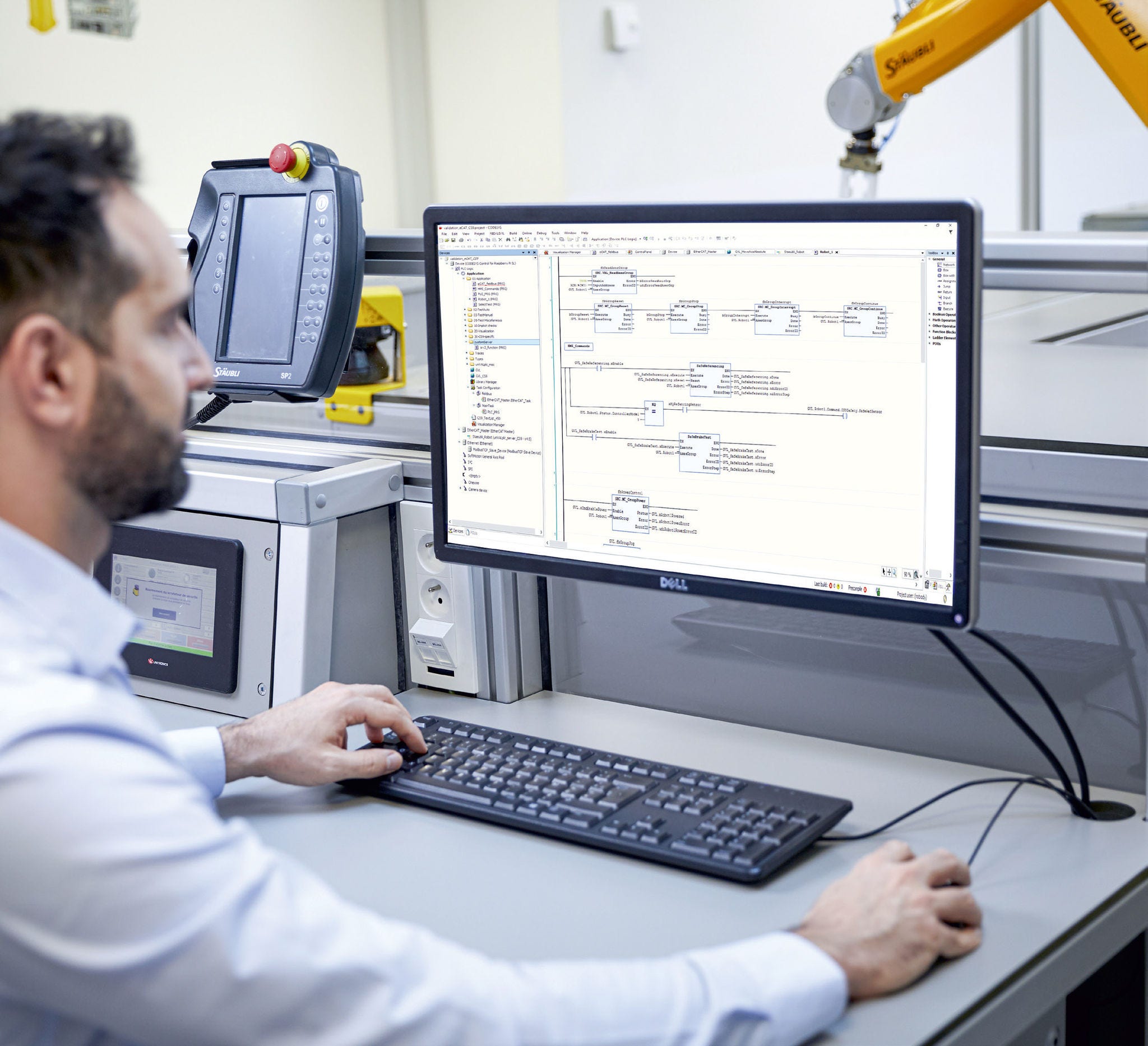 uniVAL plc – robot control via function blocks in your PLC