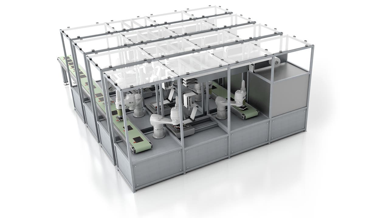 Automotive 3D line robot battery line prismatic