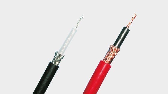 Teaser image with RG58-PVC, shielded, highly flexible coaxial cable. Insulations in PVC or silicone in various colours.