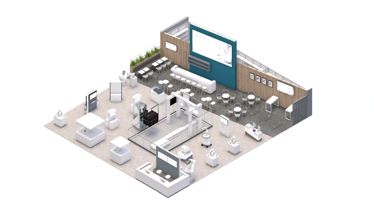 Booth layout of automatica booth 2025
