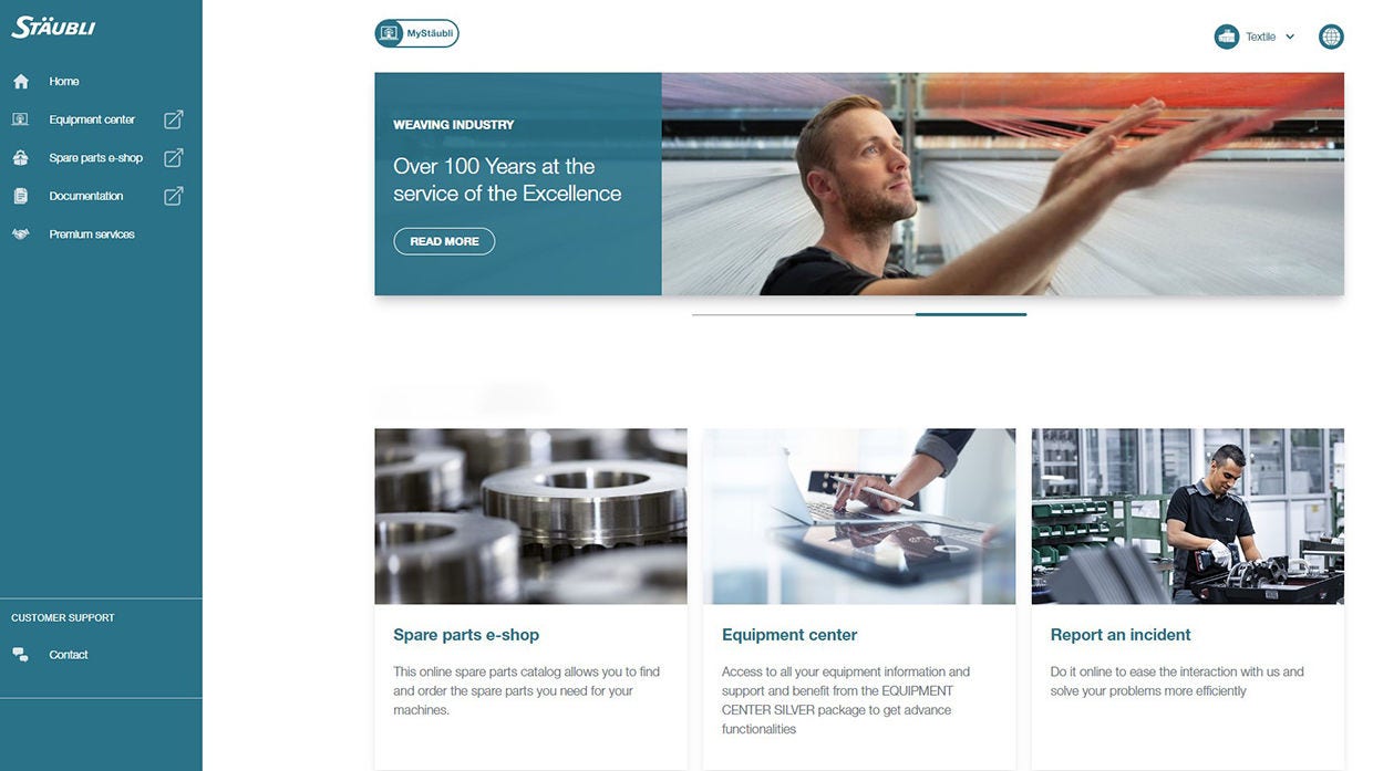 Create value for your weaving mill thanks to MyStäubli portal
