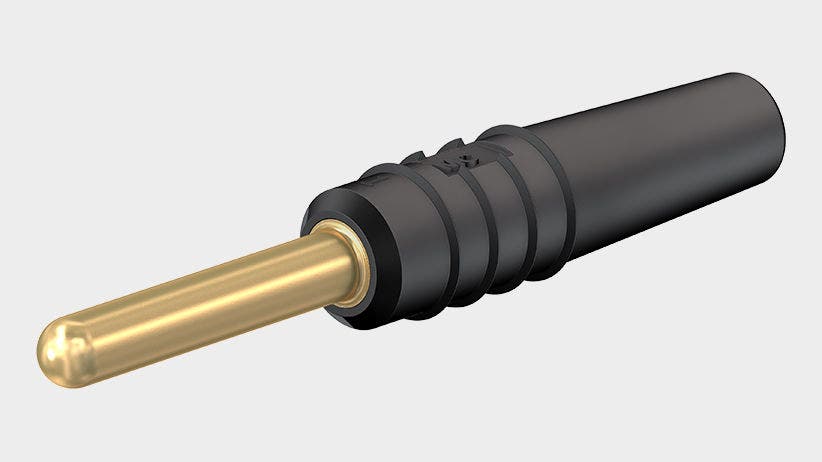 In-line, rigid, Ø 2 mm for self-assembly of test leads.