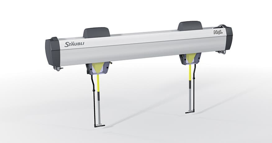 Stäubli electronic Jacquard machine N4L for labelling on selvedges and on fabrics