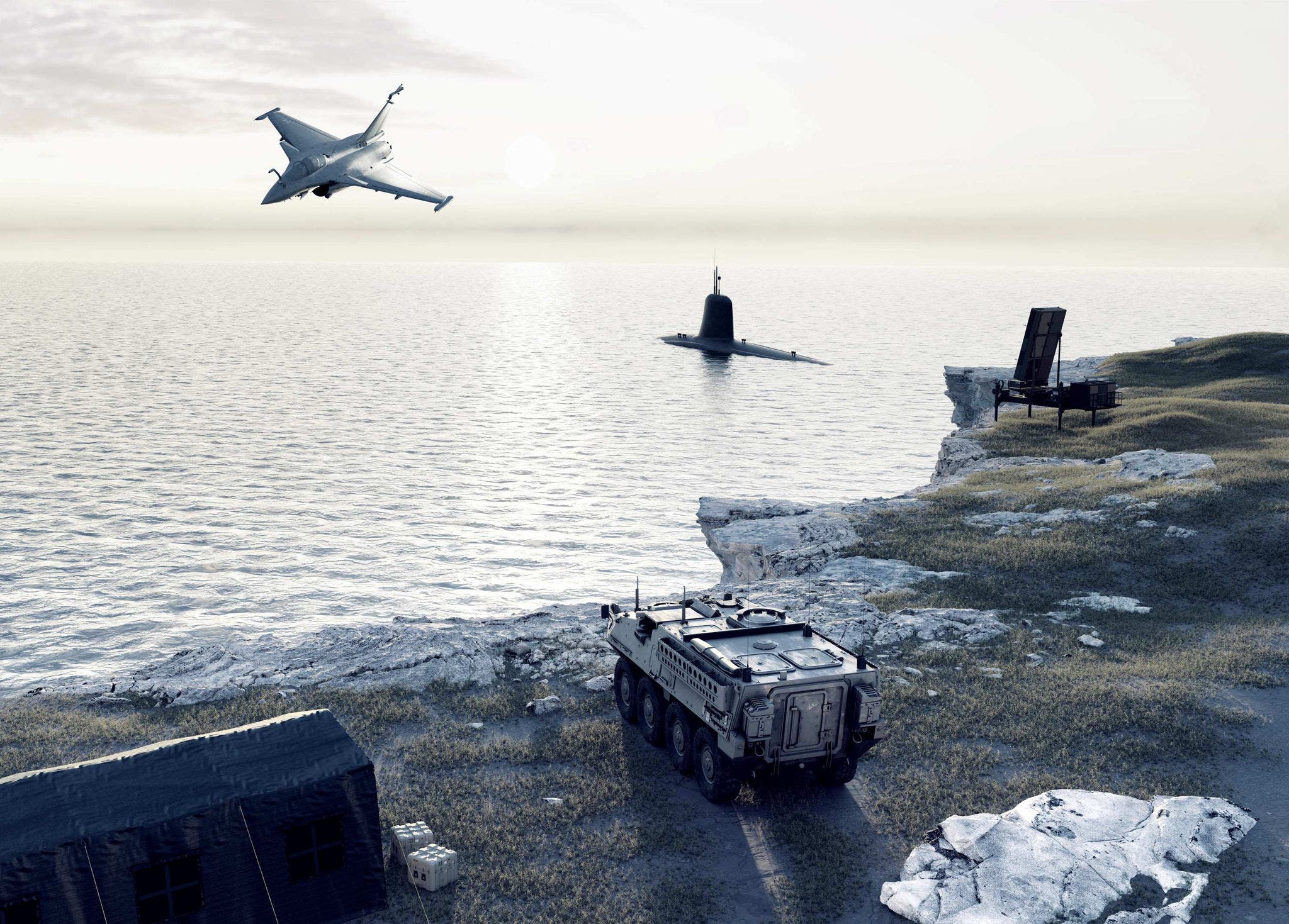 Key visual for Aerospace & Defense market 