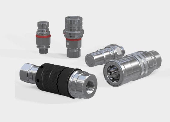 Header with hydraulic quick coupling range