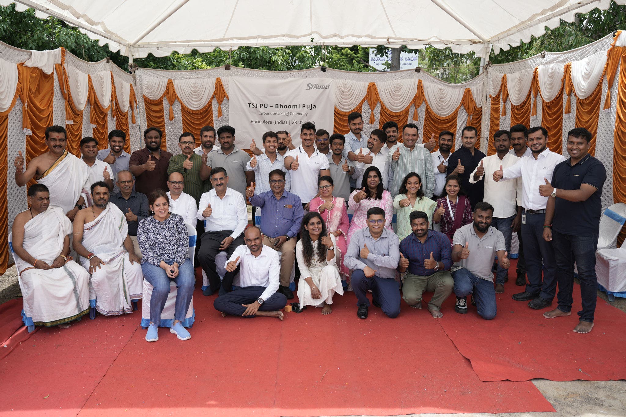 A proud moment for the Stäubli team in Bangalore to celebrate this next step..
