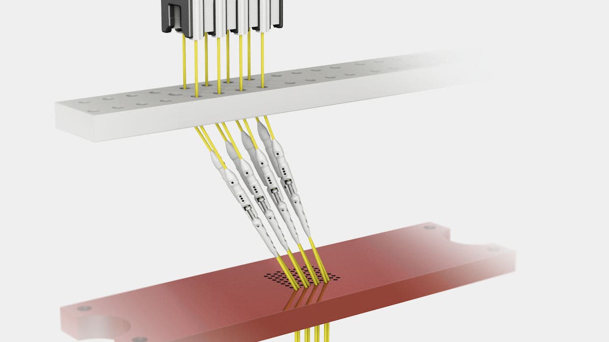 Stäubli N4L Jacquard machine mini-quick connector