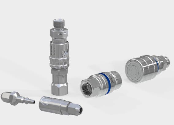 Teaser with coupling solutions for connections at test benches, inerting, gas distribution...