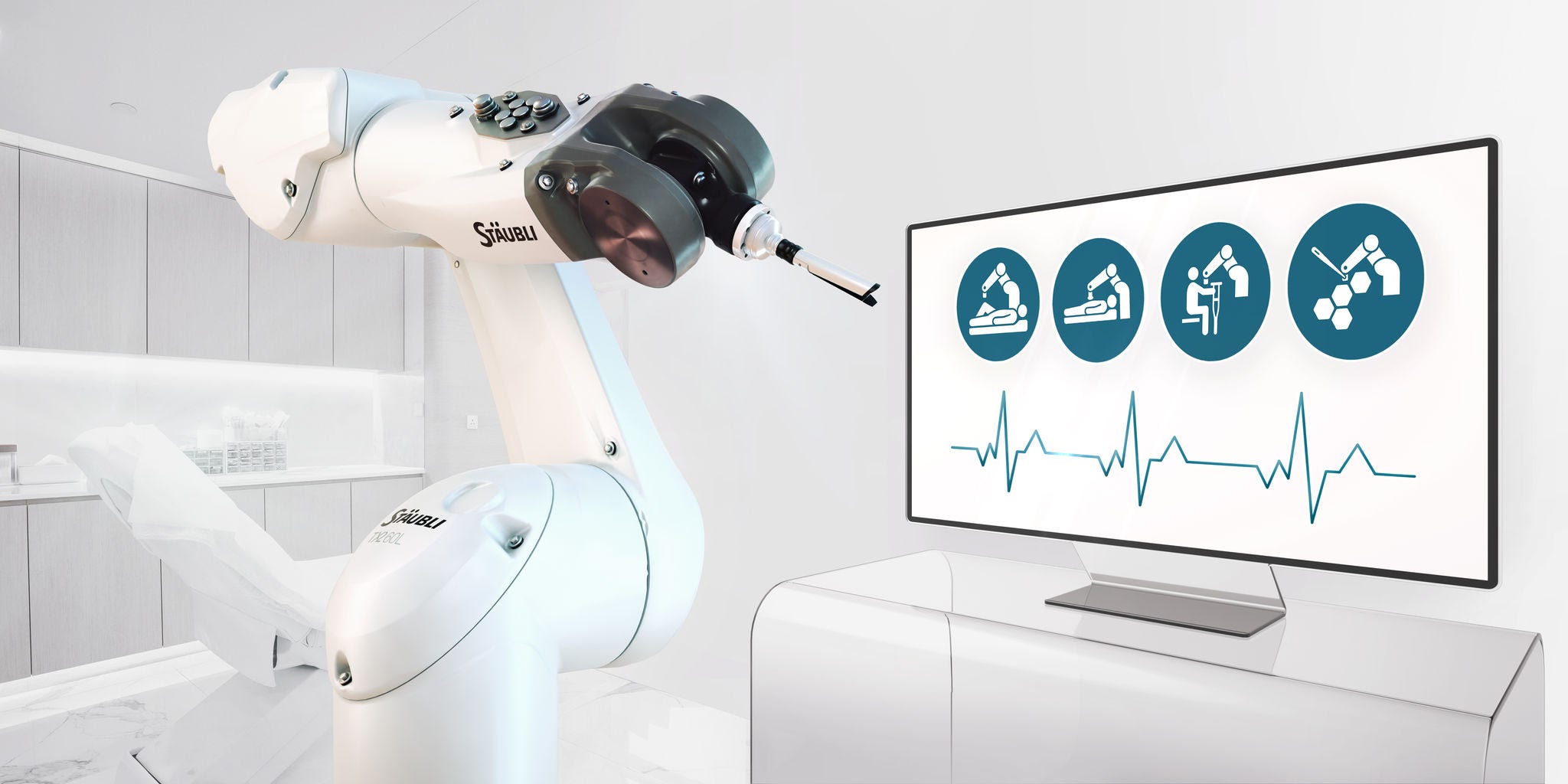 High-precision robots as medical and surgical assistants.