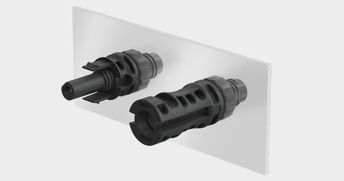 MC4-Evo-stor panel receptacle connectors Product image with MC4-Evo-stor panel receptacle connectors