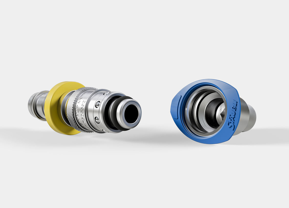 Full flow temperature control quick couplings RPL Stäubli