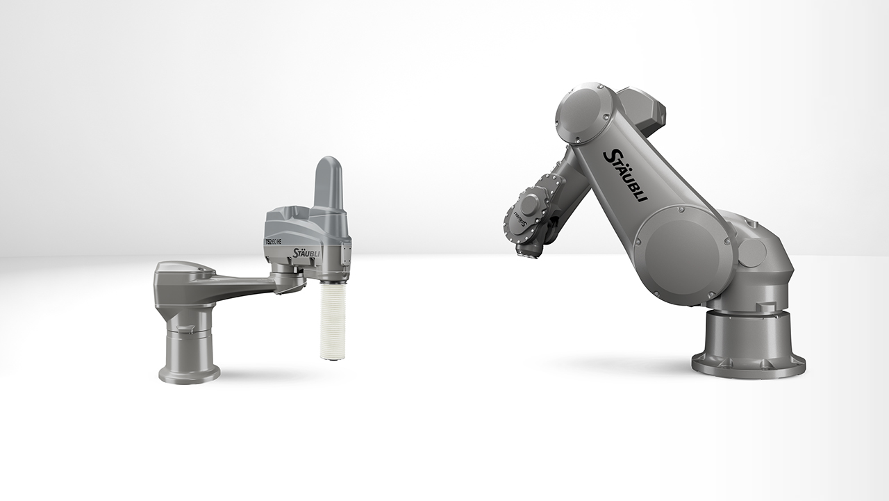 Hygienic and humid industrial robot range
