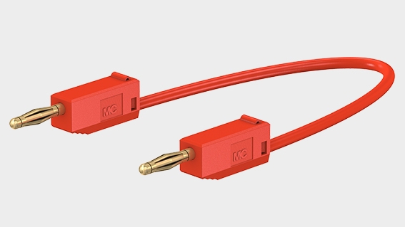 Stäubli XMF-414 - Cordon de Test de Sécurité avec Fiches Banane-Banane Ø 4  mm - 1.0