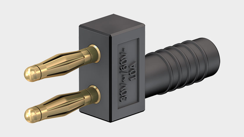 Stäubli XMF-414 - Cordon de Test de Sécurité avec Fiches Banane-Banane Ø 4  mm - 1.0