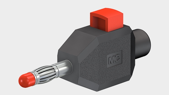Teaser image with Ø 4 mm plug, with spring-loaded MULTILAM for clamp-connecting stranded wires and clamp connection.