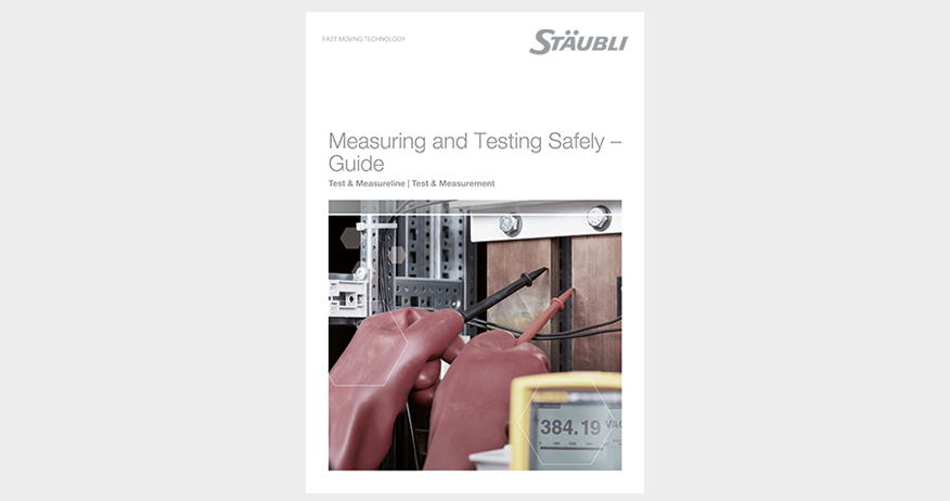 Product image with Test and Measurement guide flyer to download.