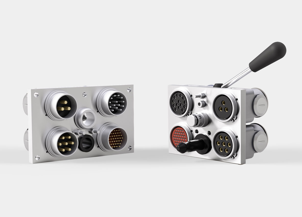 Modular connectors for centralized electrical connections REP Stäubli