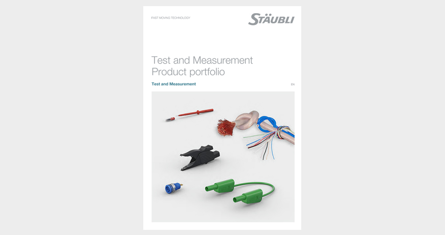 Product image with Test and Measurement world flyer to download.