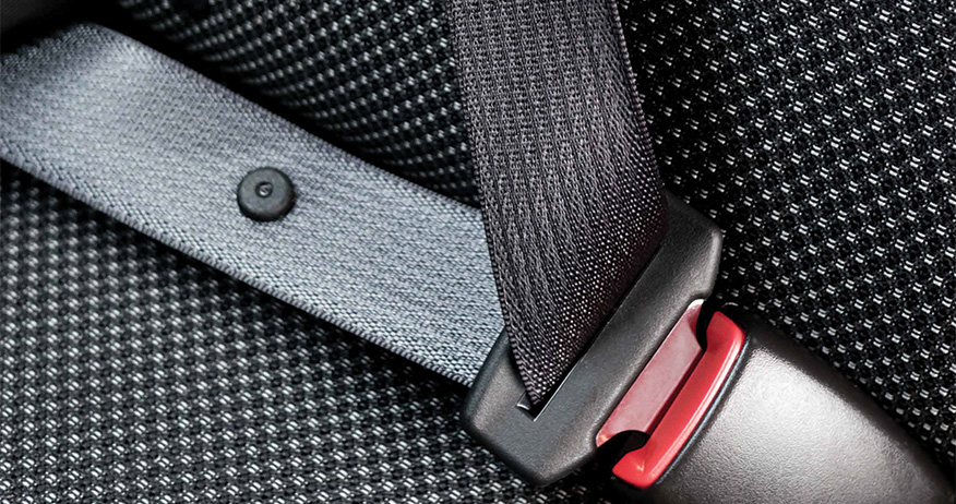 Close-up of a safety belt