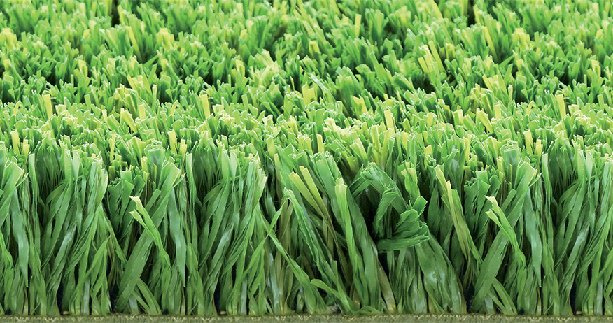 Close up of woven artificial grass